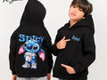 Stitch Pullover Hoodie with Back Graphic