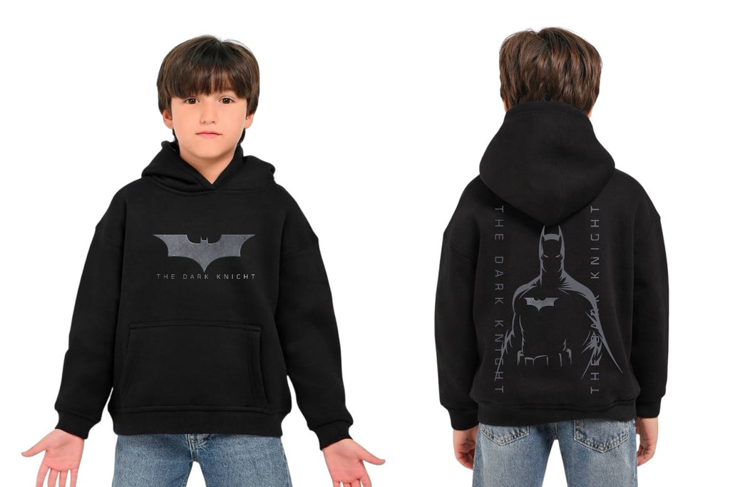 Batman Pullover Hoodie with Back Graphic