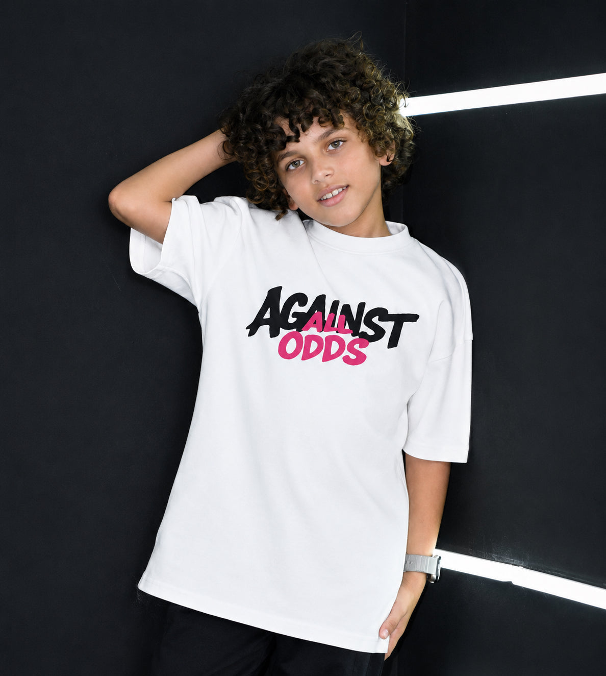 " Against All Odds Pink  ” Oversized T-Shirt