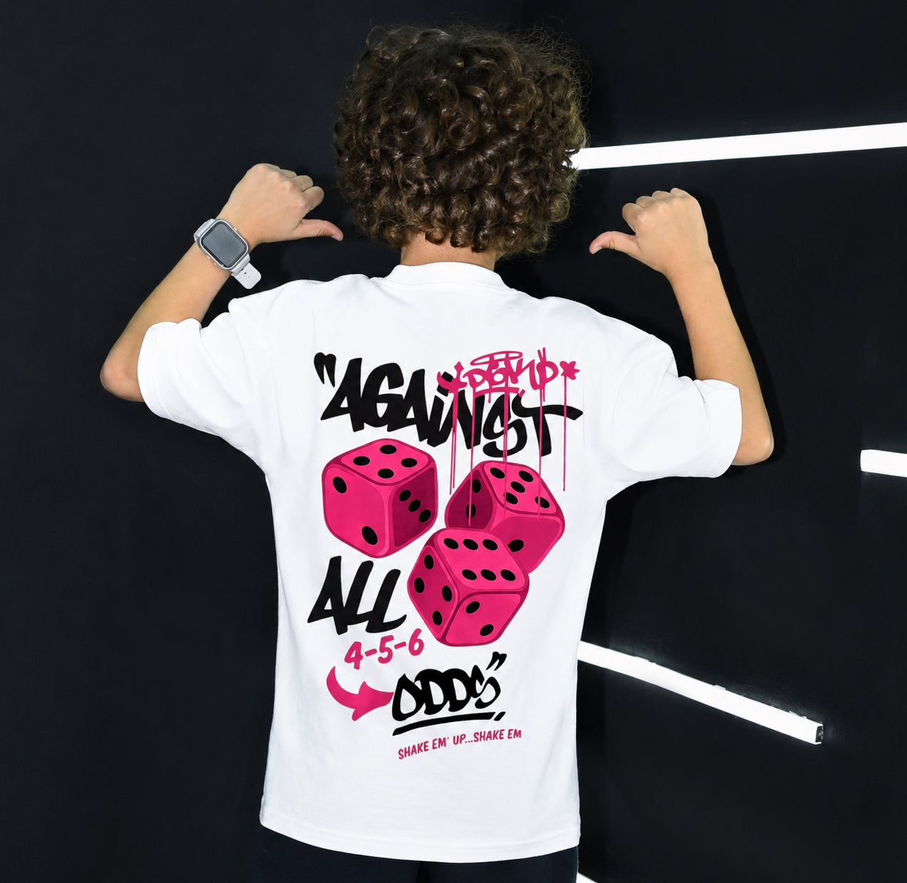 " Against All Odds Pink  ” Oversized T-Shirt