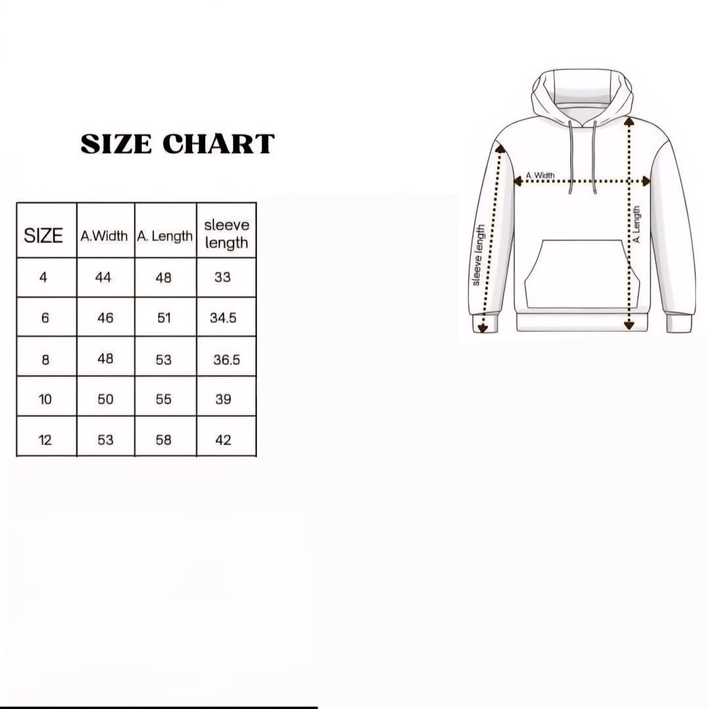 Stitch Pullover Hoodie with Back Graphic