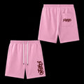 The KIDZAINO Shorts Street Style Pink n Burgundy